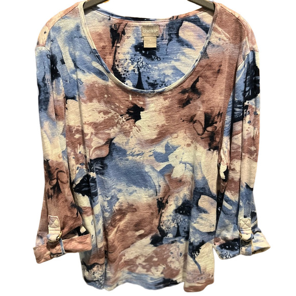 Chico's Tops - 03. WOMENS CHICO’S 2/L DETAIL TOP